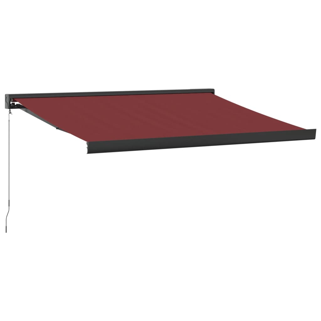 Luifel handmatig uittrekbaar 350x250 cm bordeauxrood