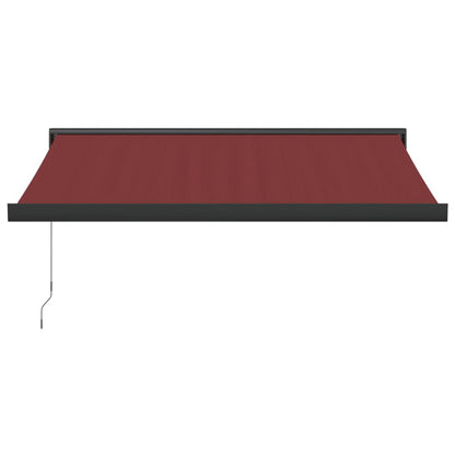 Luifel handmatig uittrekbaar 350x250 cm bordeauxrood