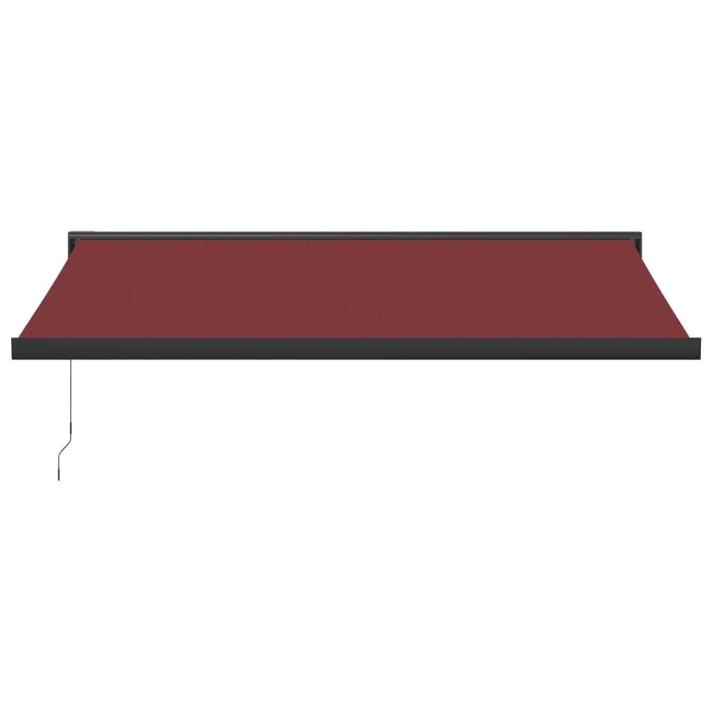 Luifel handmatig uittrekbaar 400x300 cm bordeauxrood