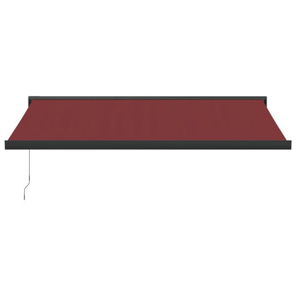 Luifel handmatig uittrekbaar 400x300 cm bordeauxrood