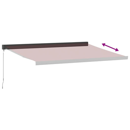 Luifel handmatig uittrekbaar 400x300 cm bordeauxrood
