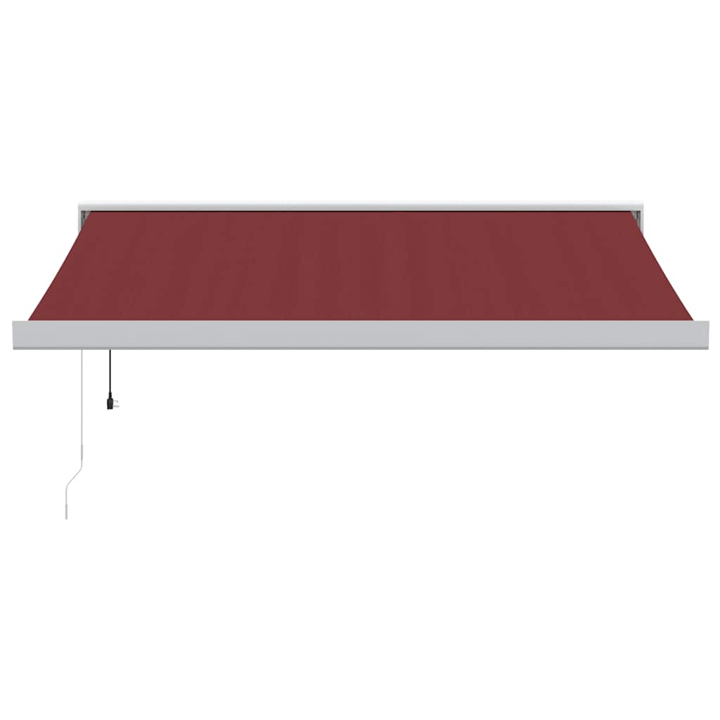 Luifel automatisch uittrekbaar 300x250 cm bordeauxrood