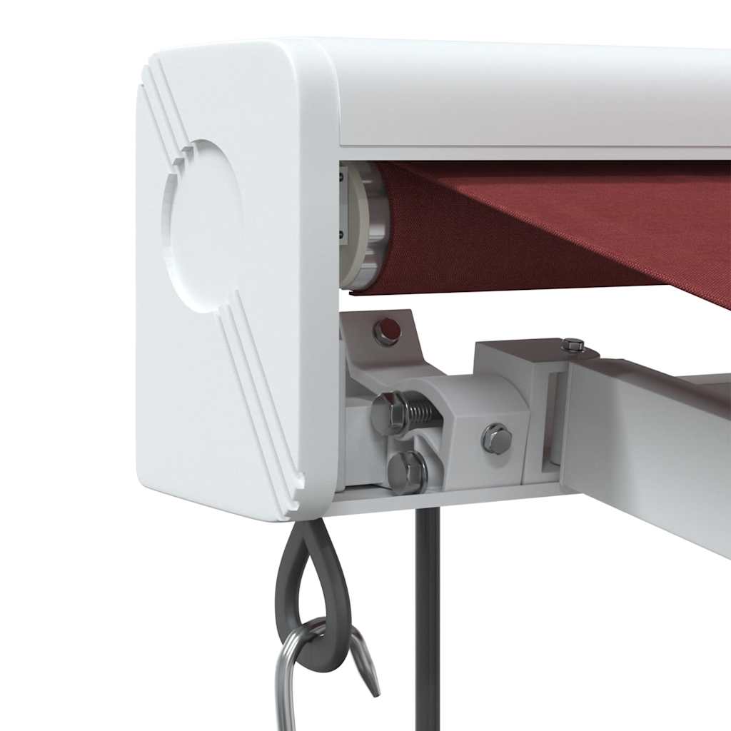 Luifel automatisch uittrekbaar 300x250 cm bordeauxrood