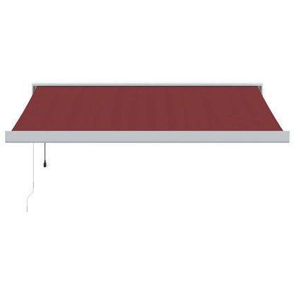 Luifel automatisch uittrekbaar 350x250 cm bordeauxrood