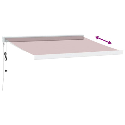 Luifel automatisch uittrekbaar 350x250 cm bordeauxrood
