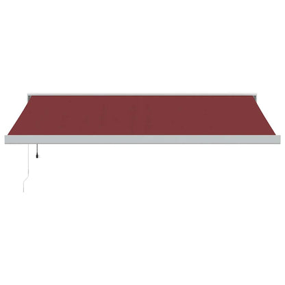 Luifel automatisch uittrekbaar 400x300 cm bordeauxrood