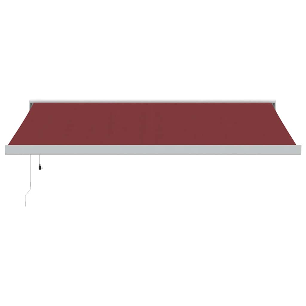 Luifel automatisch uittrekbaar 450x300 cm bordeauxrood