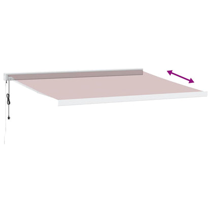 Luifel automatisch uittrekbaar 450x300 cm bordeauxrood