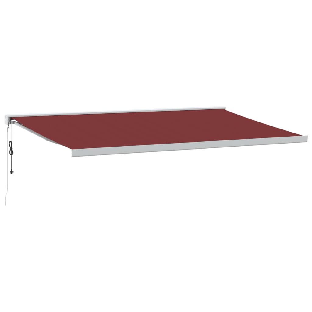 Luifel automatisch uittrekbaar 500x300 cm bordeauxrood