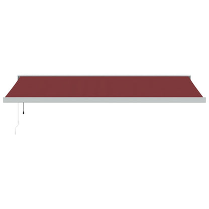 Luifel automatisch uittrekbaar 500x300 cm bordeauxrood