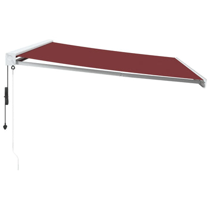 Luifel automatisch uittrekbaar 500x300 cm bordeauxrood