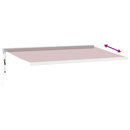 Luifel automatisch uittrekbaar 500x300 cm bordeauxrood