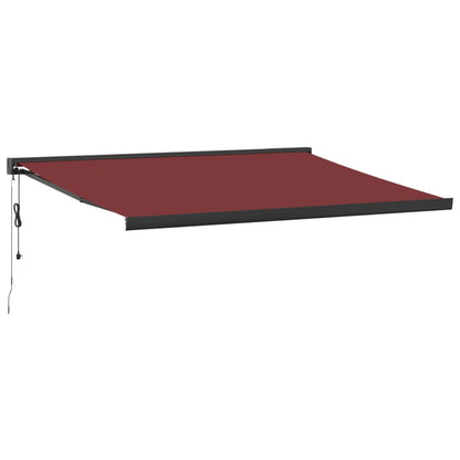 Luifel automatisch uittrekbaar 400x300 cm bordeauxrood