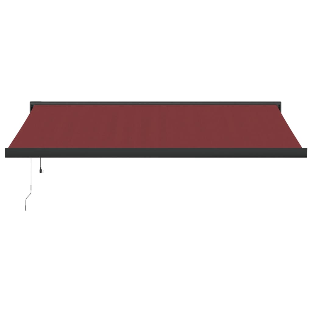 Luifel automatisch uittrekbaar 400x300 cm bordeauxrood