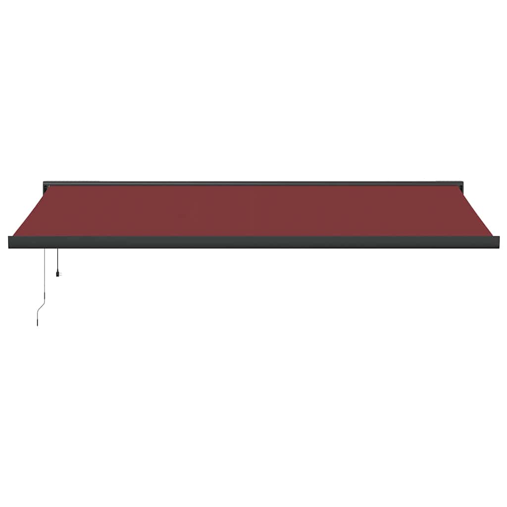 Luifel automatisch uittrekbaar 500x300 cm bordeauxrood