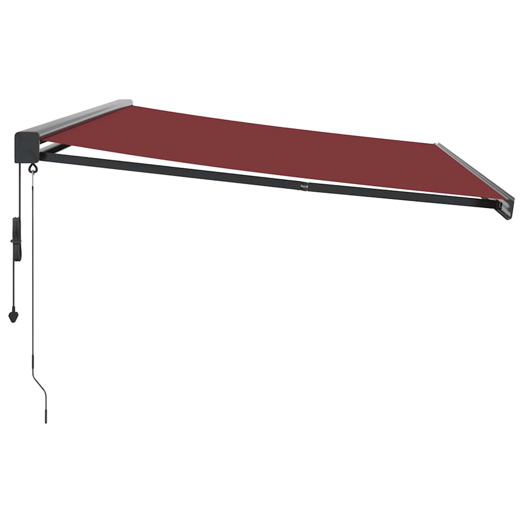 Luifel automatisch uittrekbaar 500x300 cm bordeauxrood