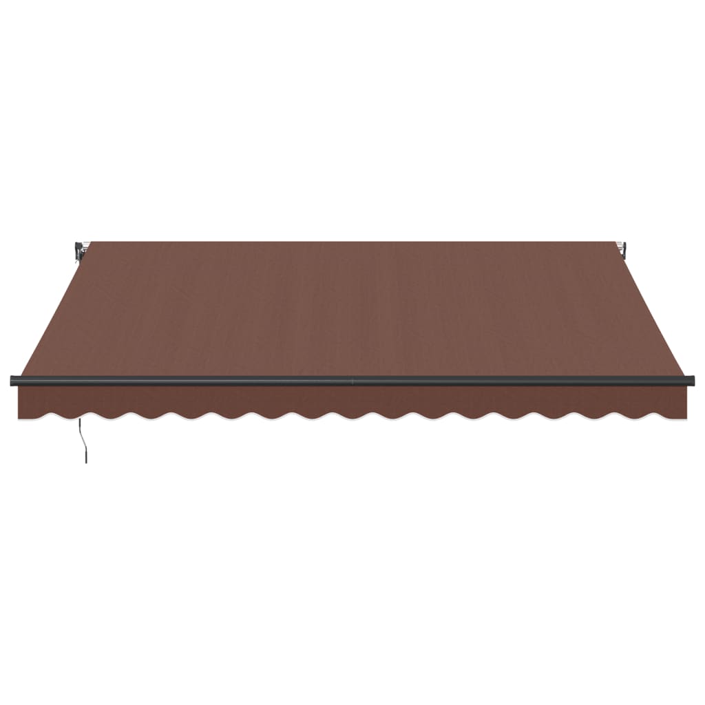 Luifel automatisch uittrekbaar 400x350 cm bruin