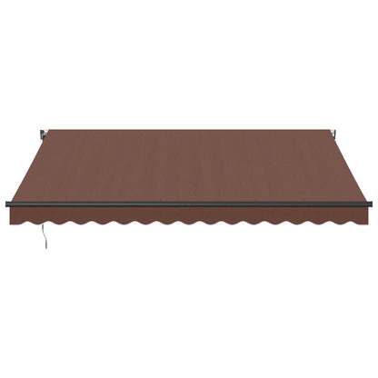 Luifel automatisch uittrekbaar 400x350 cm bruin