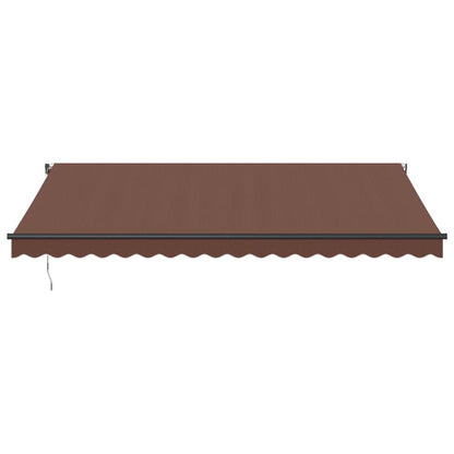 Luifel automatisch uittrekbaar 450x350 cm bruin