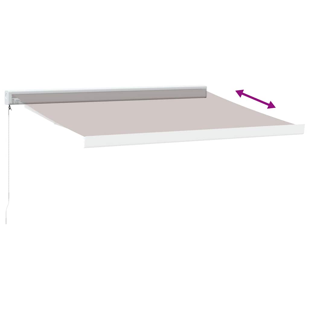Luifel handmatig uittrekbaar 300x250 cm bruin