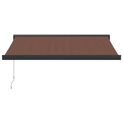 Luifel handmatig uittrekbaar 300x250 cm bruin