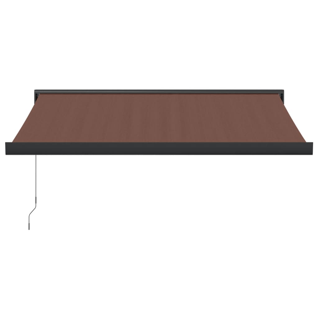 Luifel handmatig uittrekbaar 350x250 cm bruin