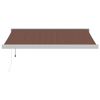 Luifel automatisch uittrekbaar 350x250 cm bruin