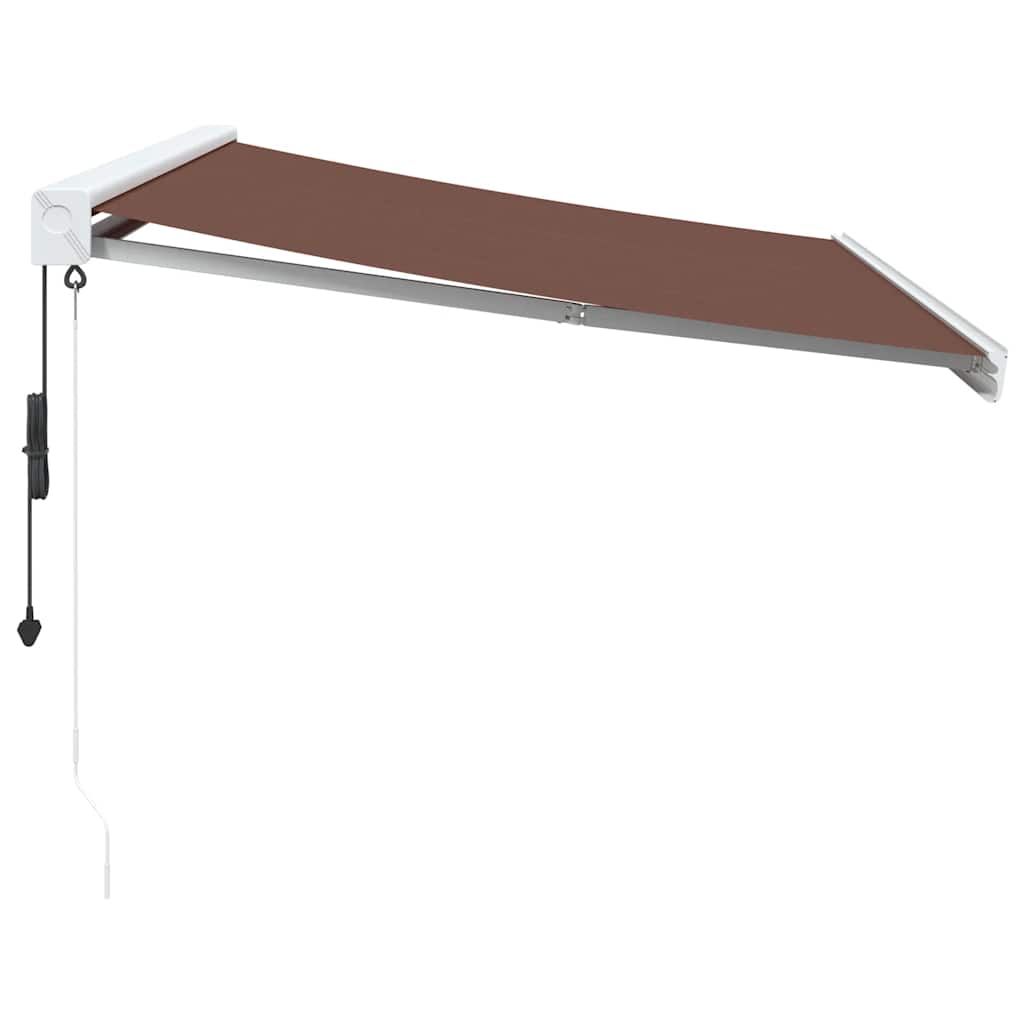 Luifel automatisch uittrekbaar 350x250 cm bruin