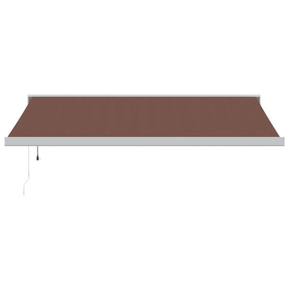 Luifel automatisch uittrekbaar 400x300 cm bruin