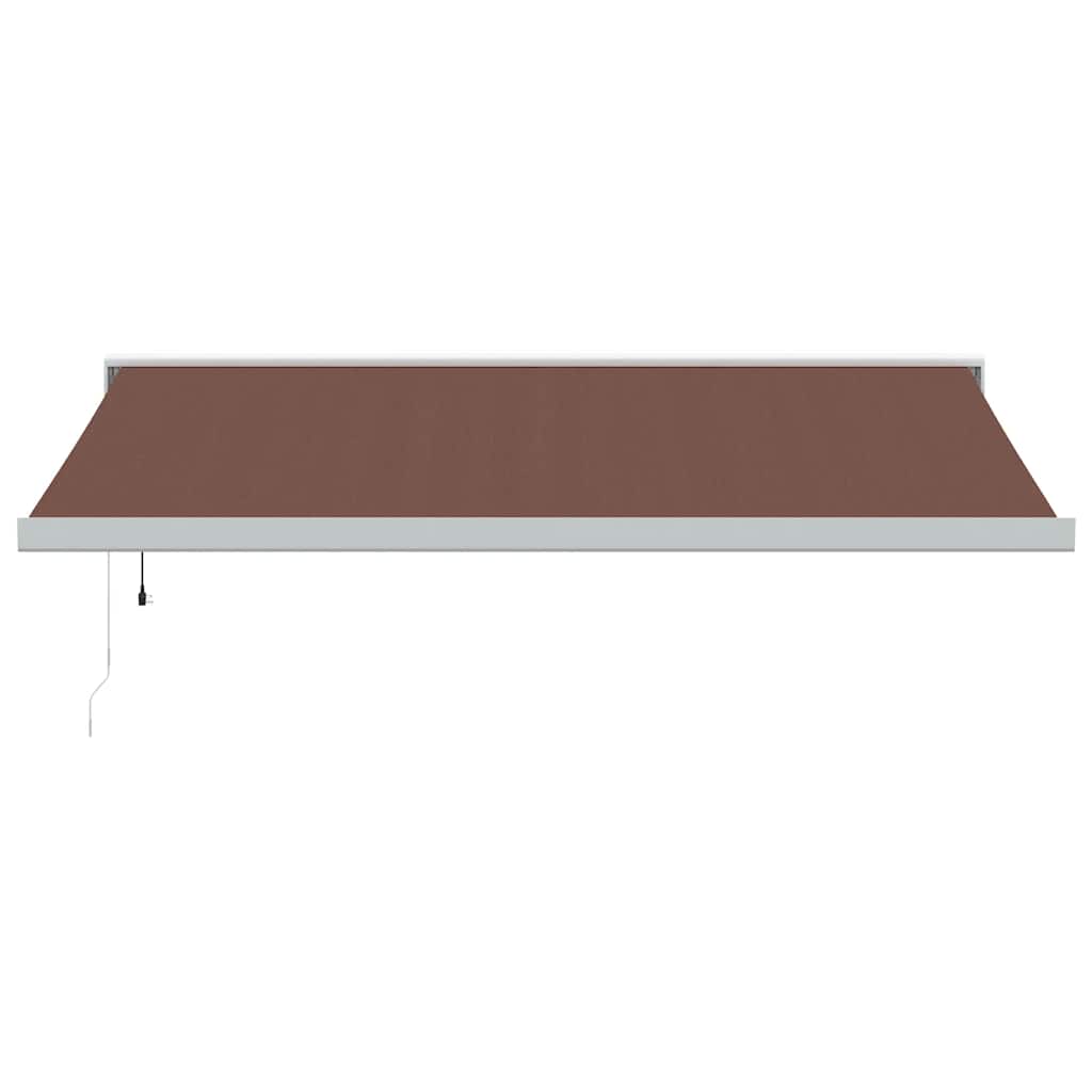 Luifel automatisch uittrekbaar 450x300 cm bruin