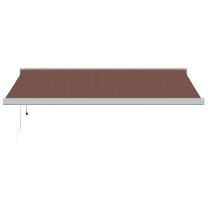 Luifel automatisch uittrekbaar 450x300 cm bruin