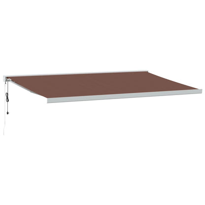 Luifel automatisch uittrekbaar 500x300 cm bruin