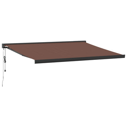 Luifel automatisch uittrekbaar 400x300 cm bruin