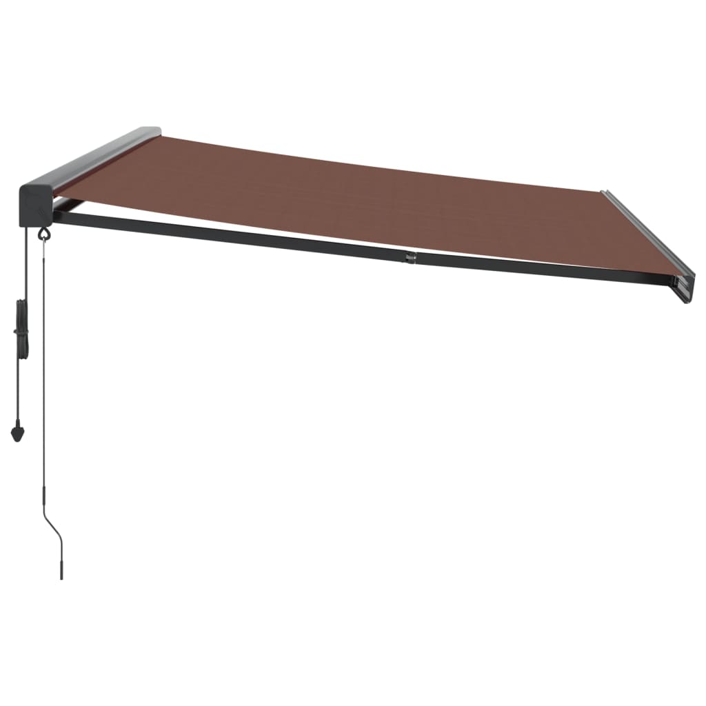 Luifel automatisch uittrekbaar 400x300 cm bruin