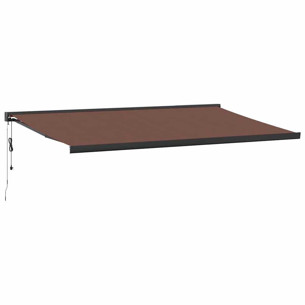 Luifel automatisch uittrekbaar 500x300 cm bruin