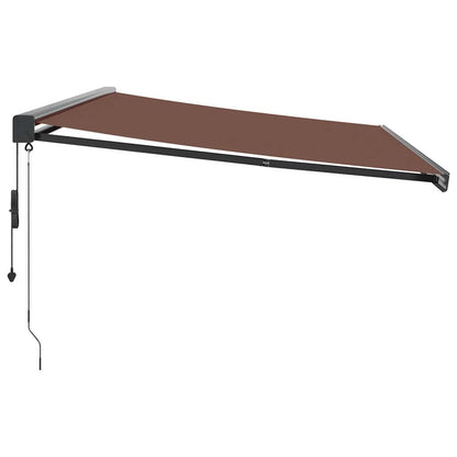 Luifel automatisch uittrekbaar 500x300 cm bruin