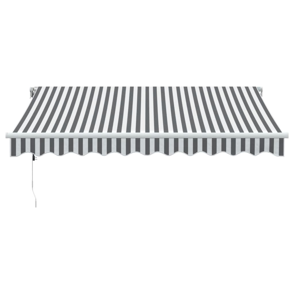 Luifel automatisch uittrekbaar LED 300x250 cm antraciet en wit