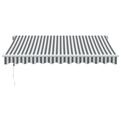 Luifel automatisch uittrekbaar LED 300x250 cm antraciet en wit