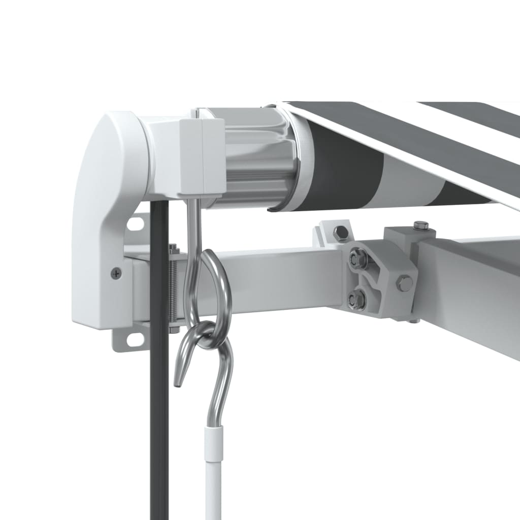 Luifel automatisch uittrekbaar LED 300x250 cm antraciet en wit