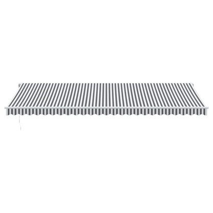Luifel automatisch uittrekbaar LED 600x300 cm antraciet en wit