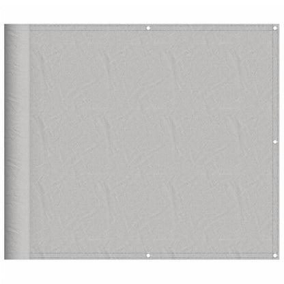 Balkonscherm 90x500 cm 100% oxford polyester lichtgrijs