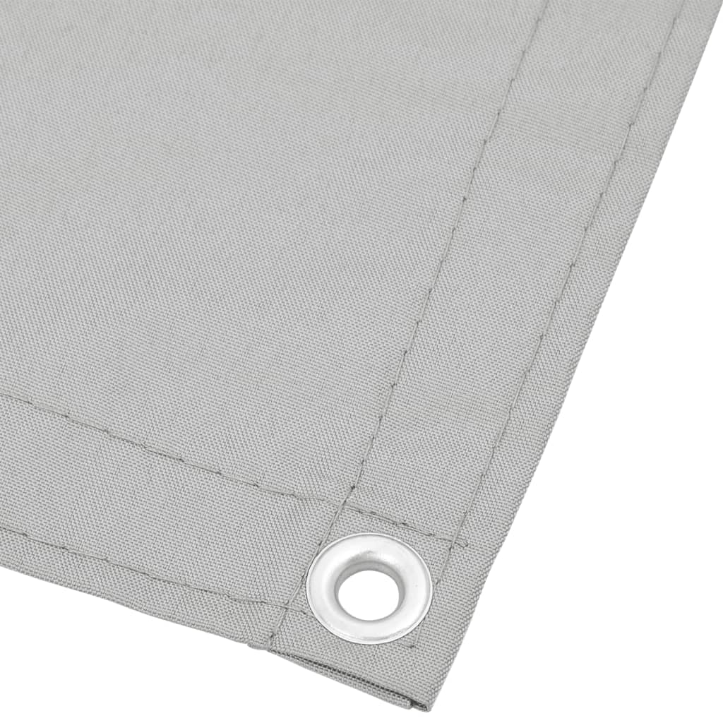Balkonscherm 120x400 cm 100% oxford polyester lichtgrijs