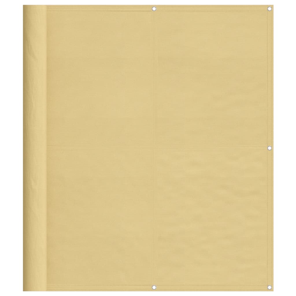 Balkonscherm 120x400 cm 100% oxford polyester zandkleurig