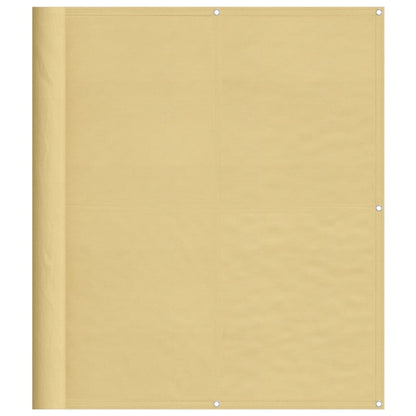 Balkonscherm 120x400 cm 100% oxford polyester zandkleurig