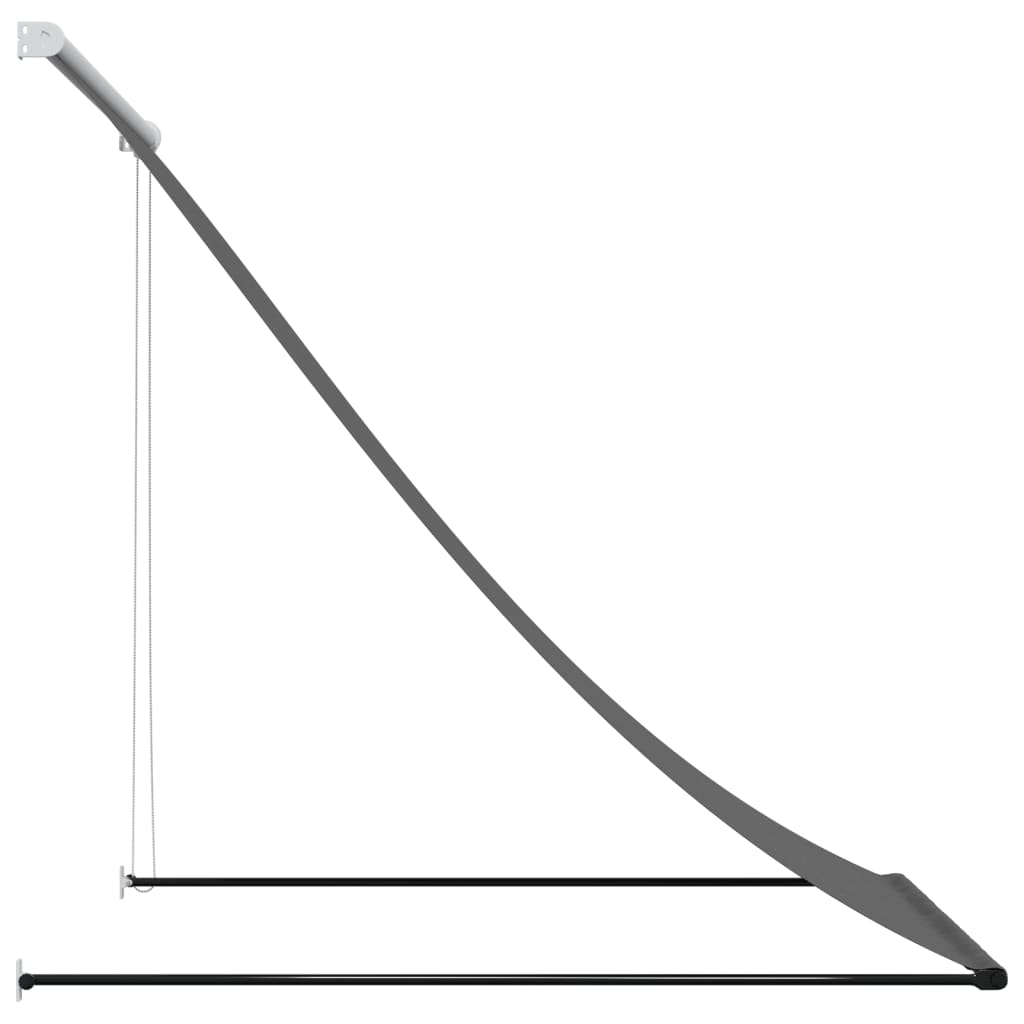 Luifel uittrekbaar 150x150 cm stof en staal antracietkleurig