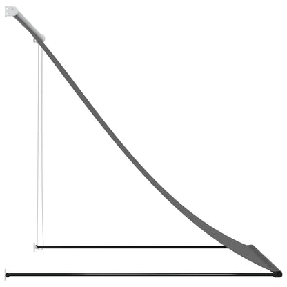 Luifel uittrekbaar 150x150 cm stof en staal antracietkleurig
