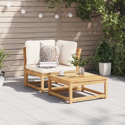 Tuinhoekbank met kussens 73x73x65 cm massief acaciahout