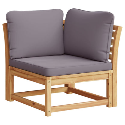Tuinhoekbank met kussens 73x73x65 cm massief acaciahout