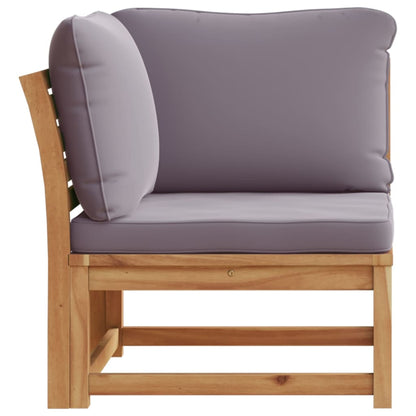 Tuinhoekbank met kussens 73x73x65 cm massief acaciahout