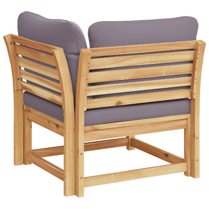Tuinhoekbank met kussens 73x73x65 cm massief acaciahout